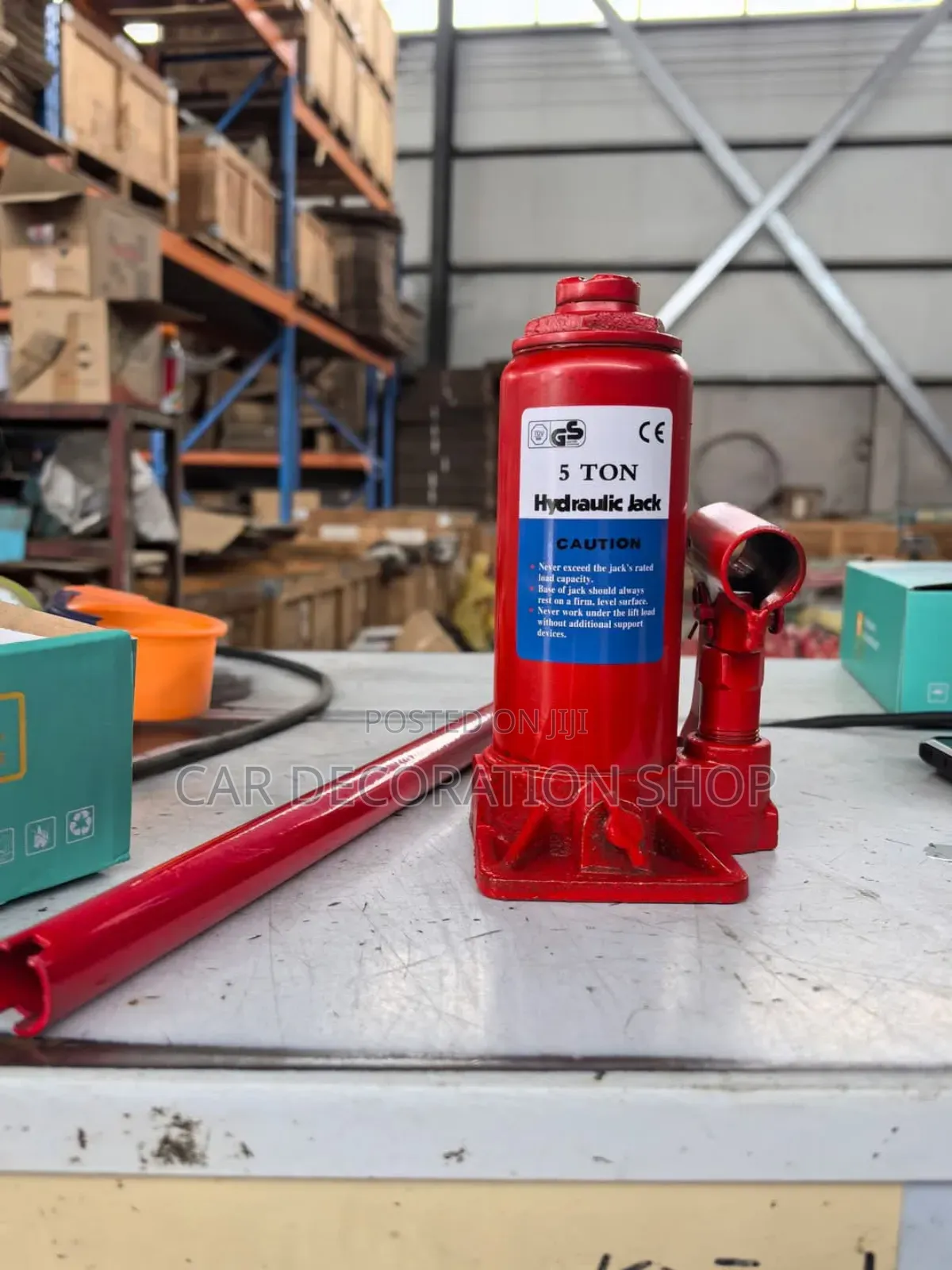 New Hand Operated 5ton Red Hydraulic Jack
