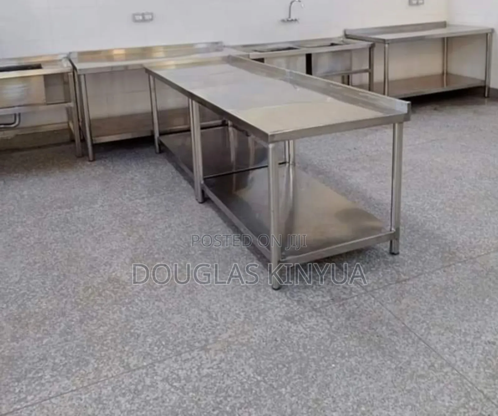Stainless Steel Full Length Working Table Top 1.5mm Gauge 