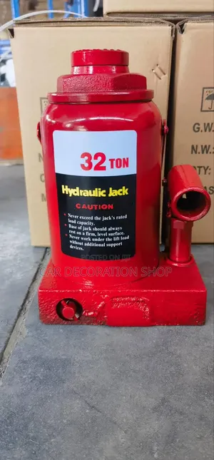 Red 32yon Heavy Duty Hydraulic Jack With Handle