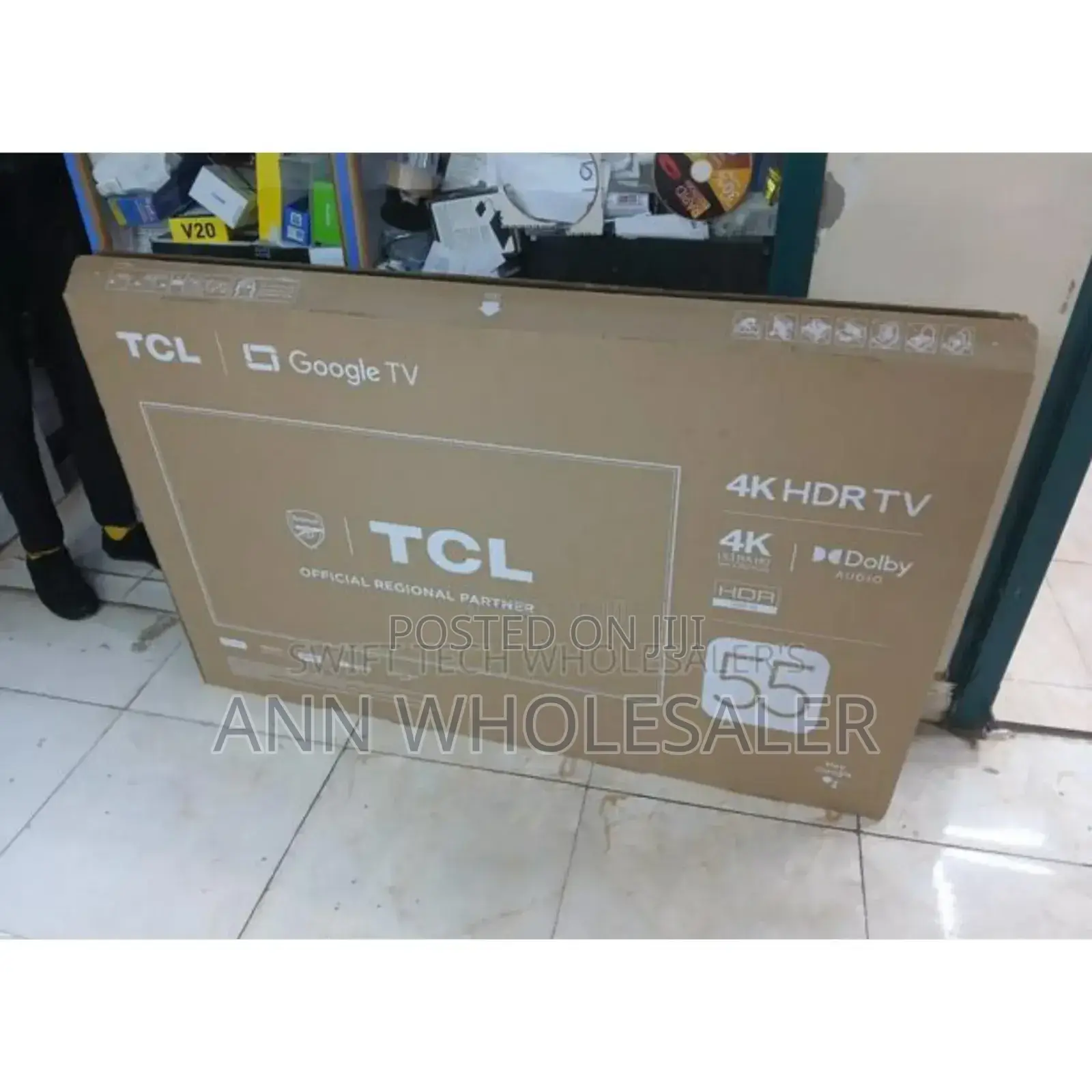 Restocked. New TCL Size 55inches Smart Tv. Quality