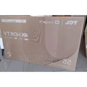 Restocked. New TCL Size 55inches Smart Tv. Quality