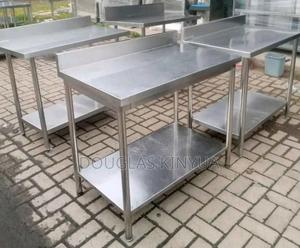 Double Tiers Stainless Steel Working Table. - main view