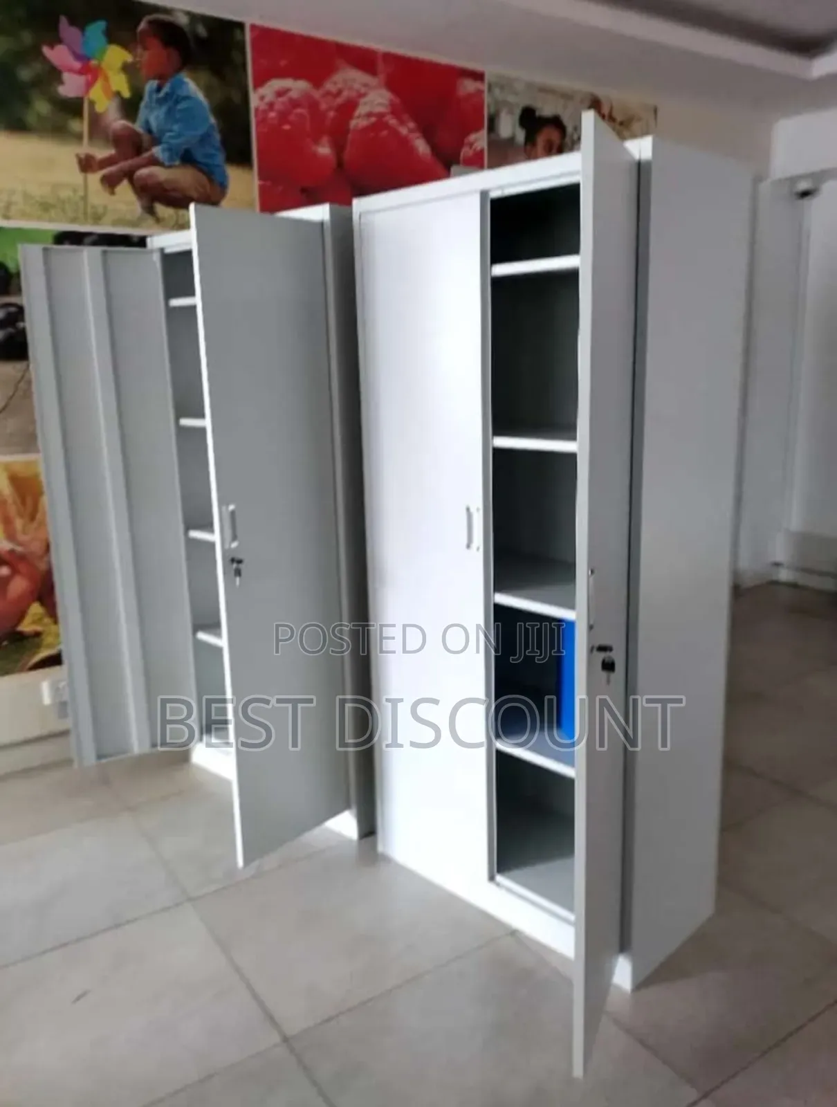 Five Partition Metal File Cabinet