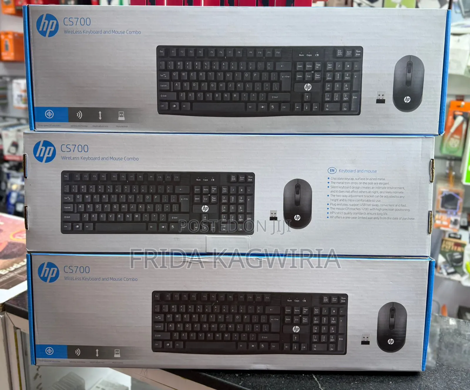 Hp Cs700 Wireless Keyboard And Mouse Combo