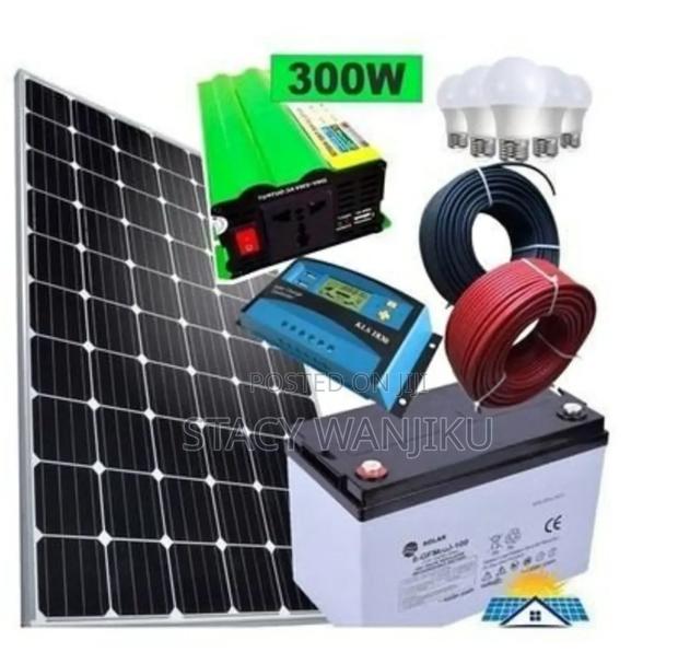100w Solar Kits Panel/ Solar Panels+ 100 Ah Battery Kits - main view