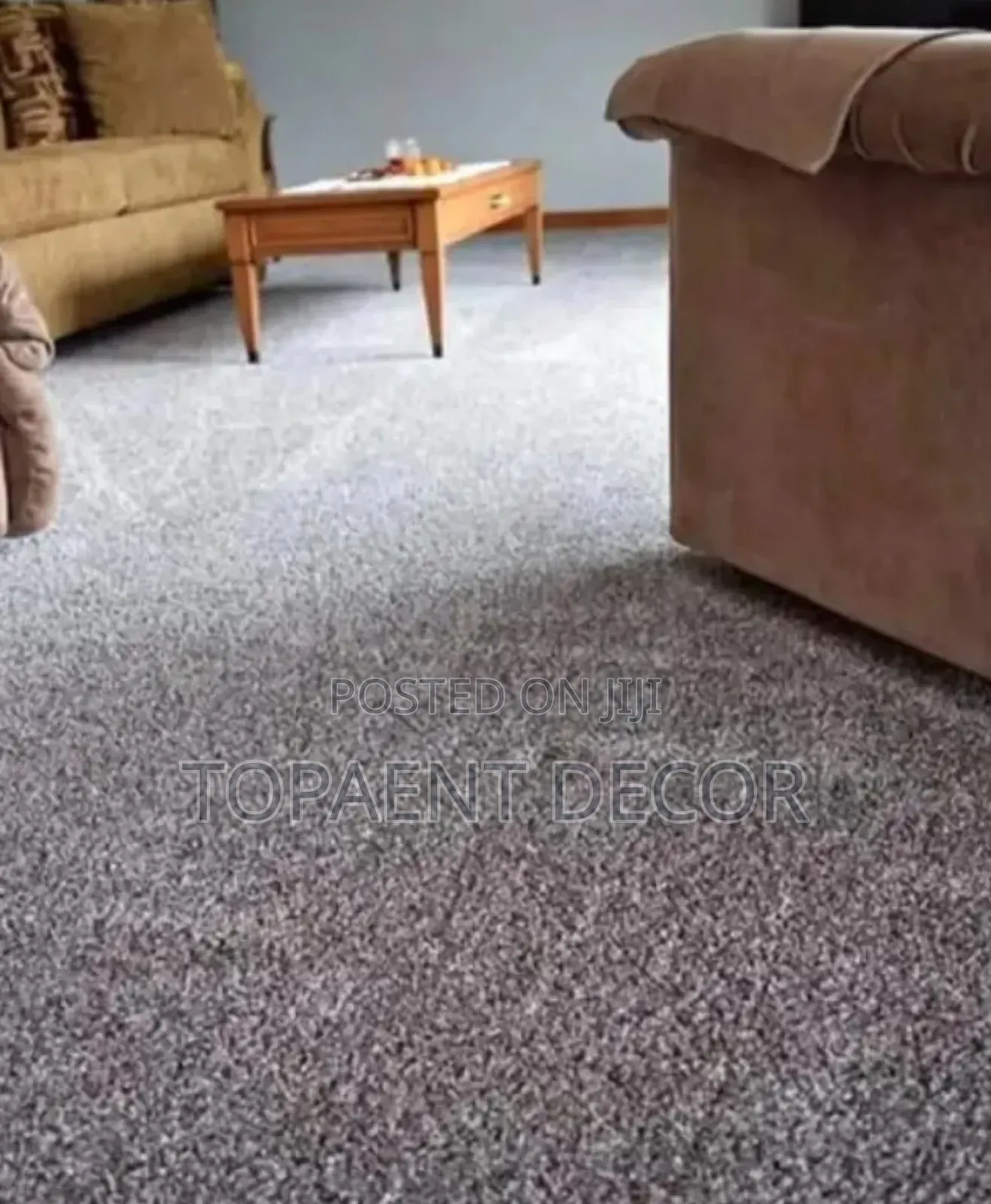 Grey Delta Living Room Wall to Wall Insulation Carpets