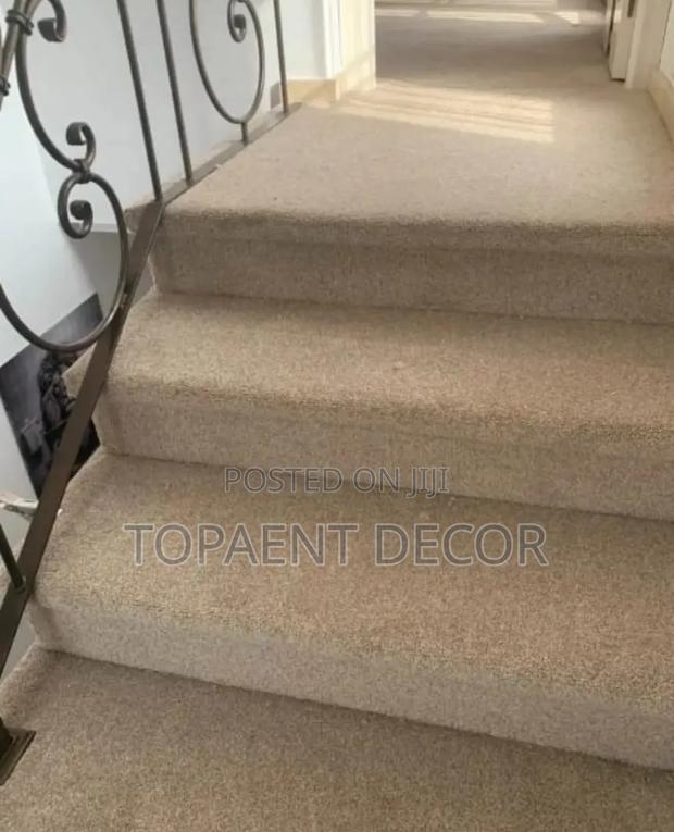 Light Brown Home Staircase Wall to Wall Carpets - main view