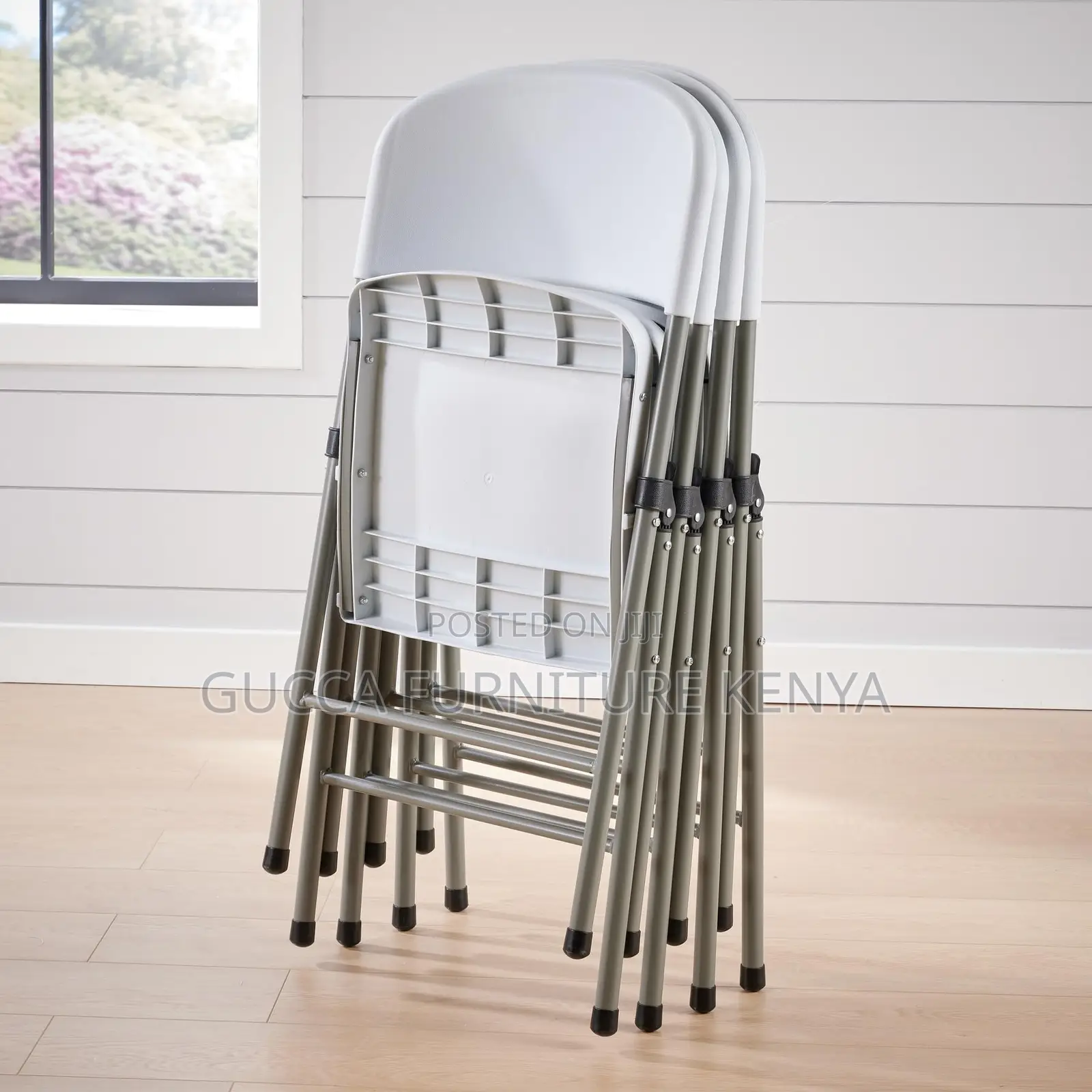 Office Chairs: Foldable White Easy Carry Heavy Duty Chair