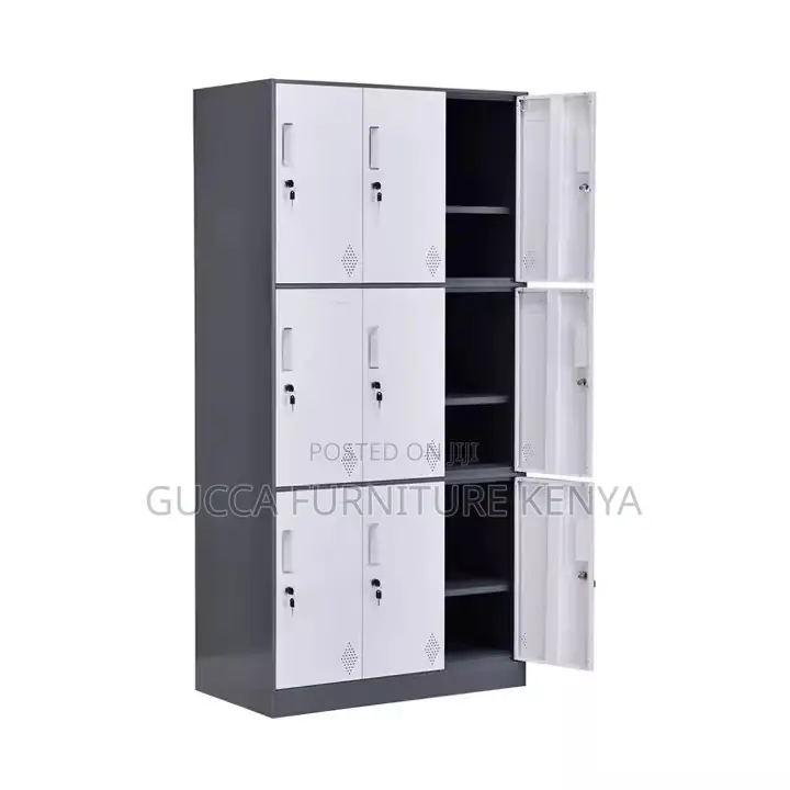 Cabinets:9-Locker Steel Storage Wardrobe Cabinet