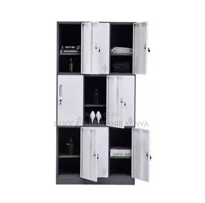 Cabinets:9-Locker Steel Storage Wardrobe Cabinet