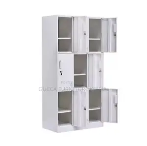 Cabinets:9-Locker Steel Storage Wardrobe Cabinet