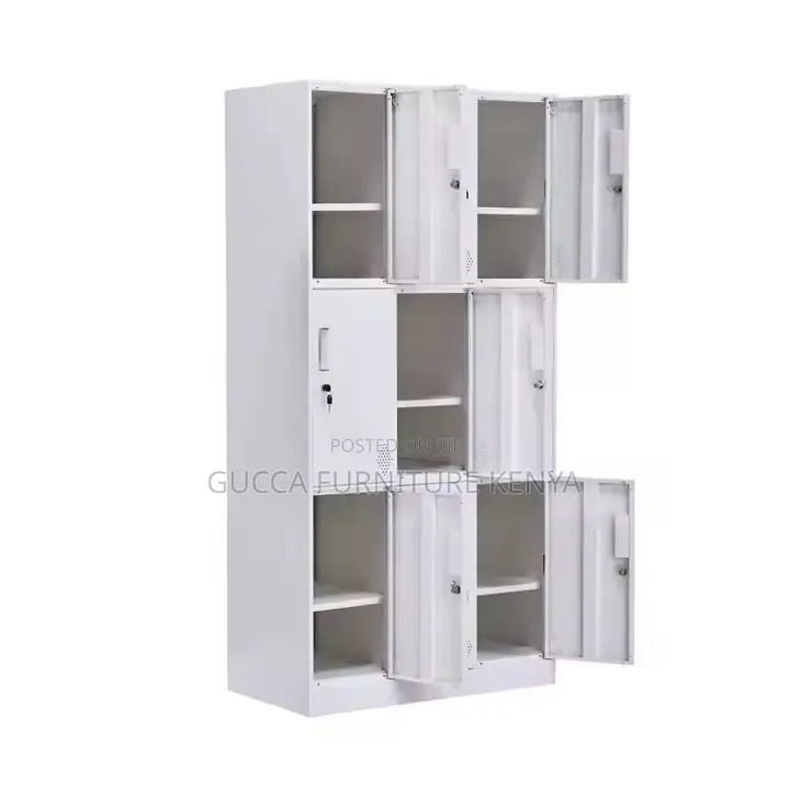 Cabinets:9-Locker Steel Storage Wardrobe Cabinet