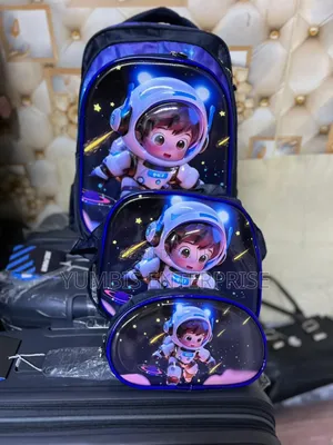 3 in 1 Cartoon Themed School Bags Grade 1 to 5