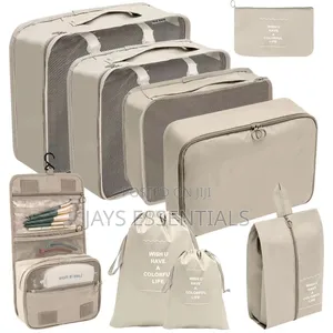 9pc Suitcase Organizer Bags