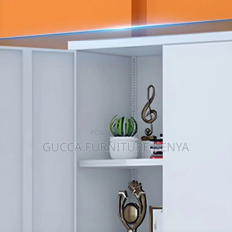 Cabinets:2-Steel Door Simple Steel Office Storage Cabinet