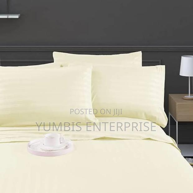 Cotton Stripped Bedsheet Size 4*5*6/ by 6 KSH 1500