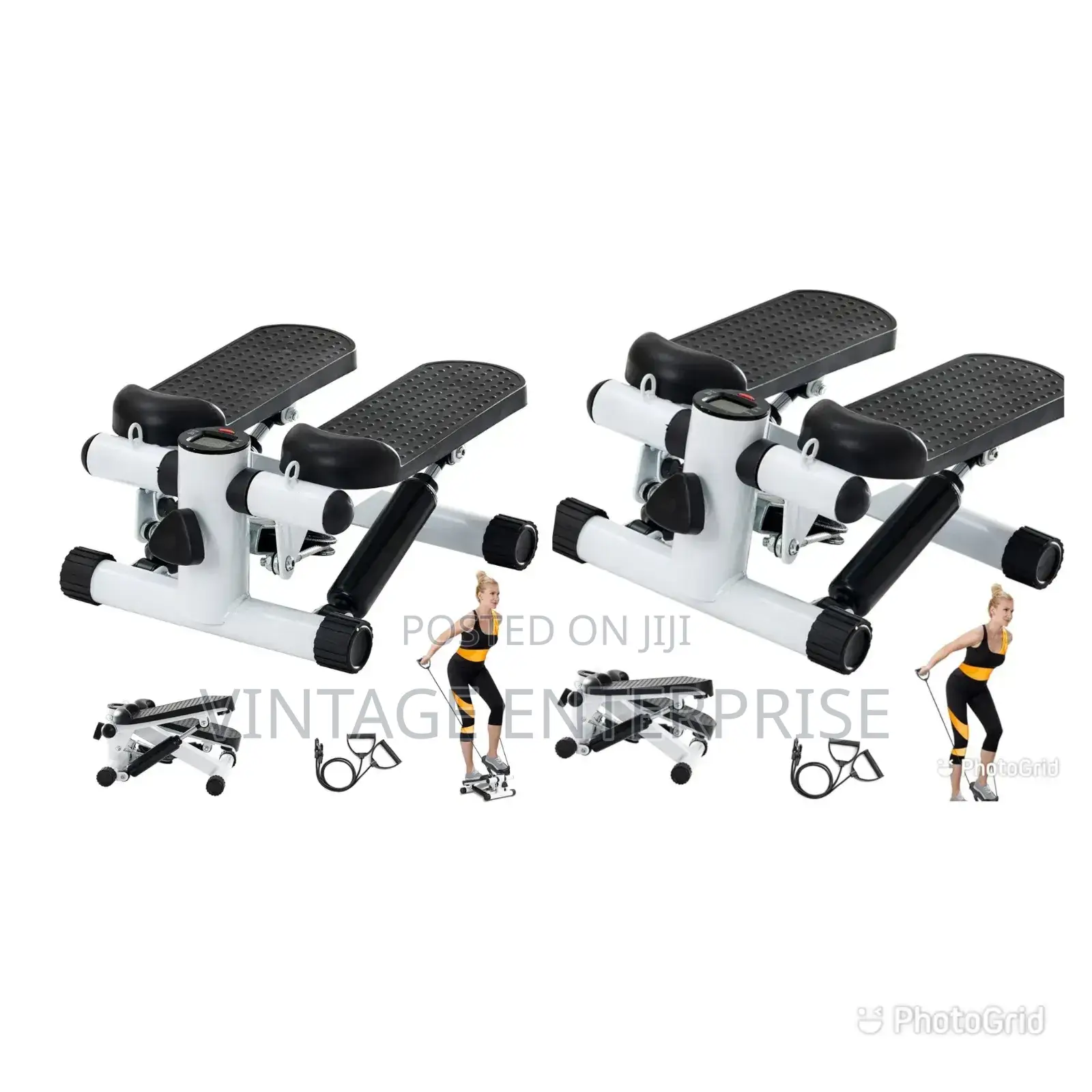 Mini Stepper With Resistance Bands