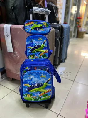 3 in 1 Trolley Kid's Cartoon Themed School Bags