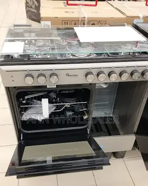 Rampton 60 by 90 4+2 Standing Cooker With Gas Compartment