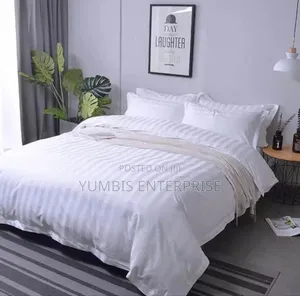 White Stripped Duvet Cover Sets