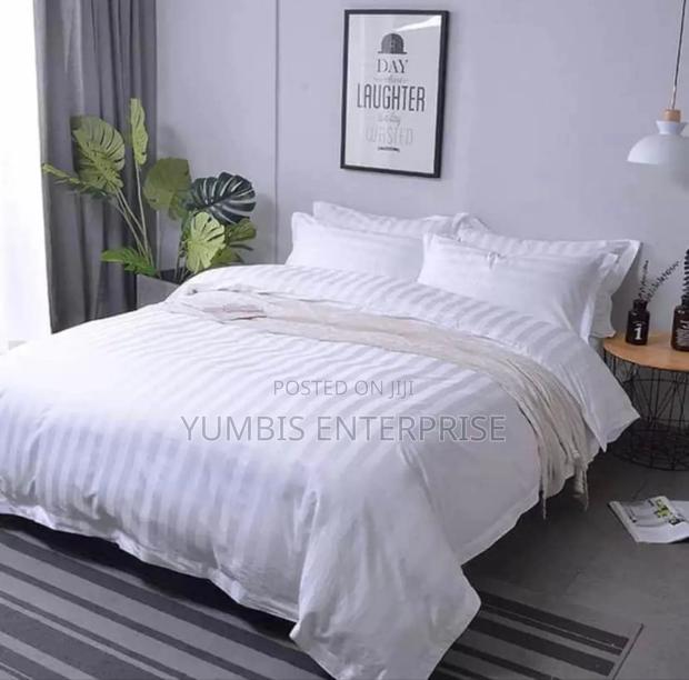White Stripped Duvet Cover Sets
