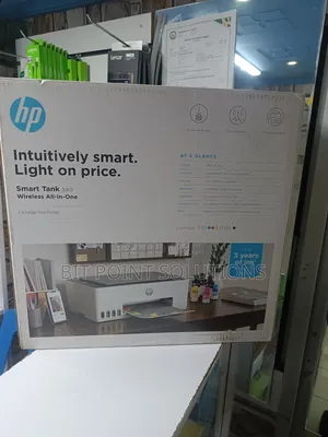 Hp Smart Tank 580 All-in-One Printer, Print, Copy and Scan - Wireless