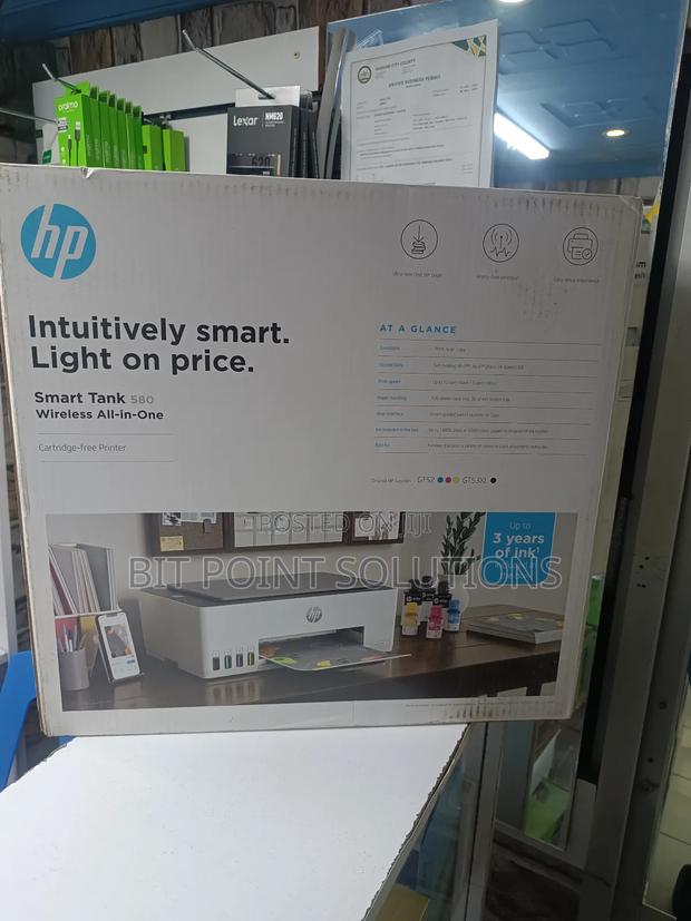 Hp Smart Tank 580 All-in-One Printer, Print, Copy and Scan - Wireless - main view