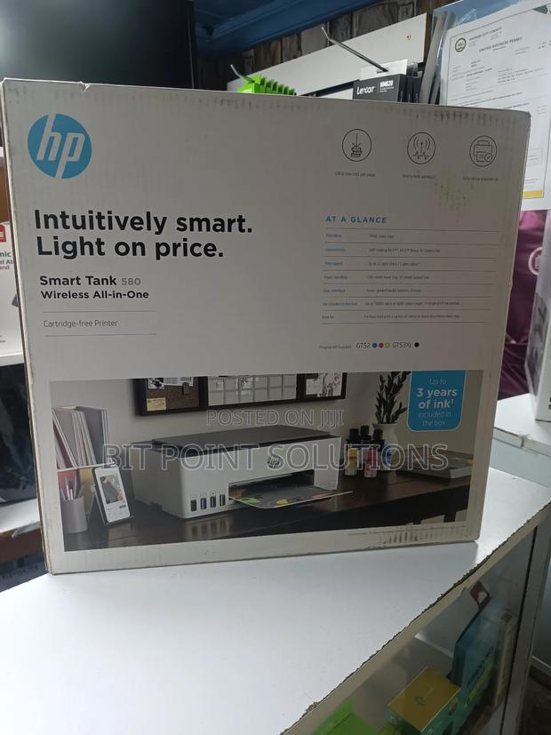 Hp Smart Tank 580 All-in-One Printer, Print, Copy and Scan - Wireless - thumbnail 2