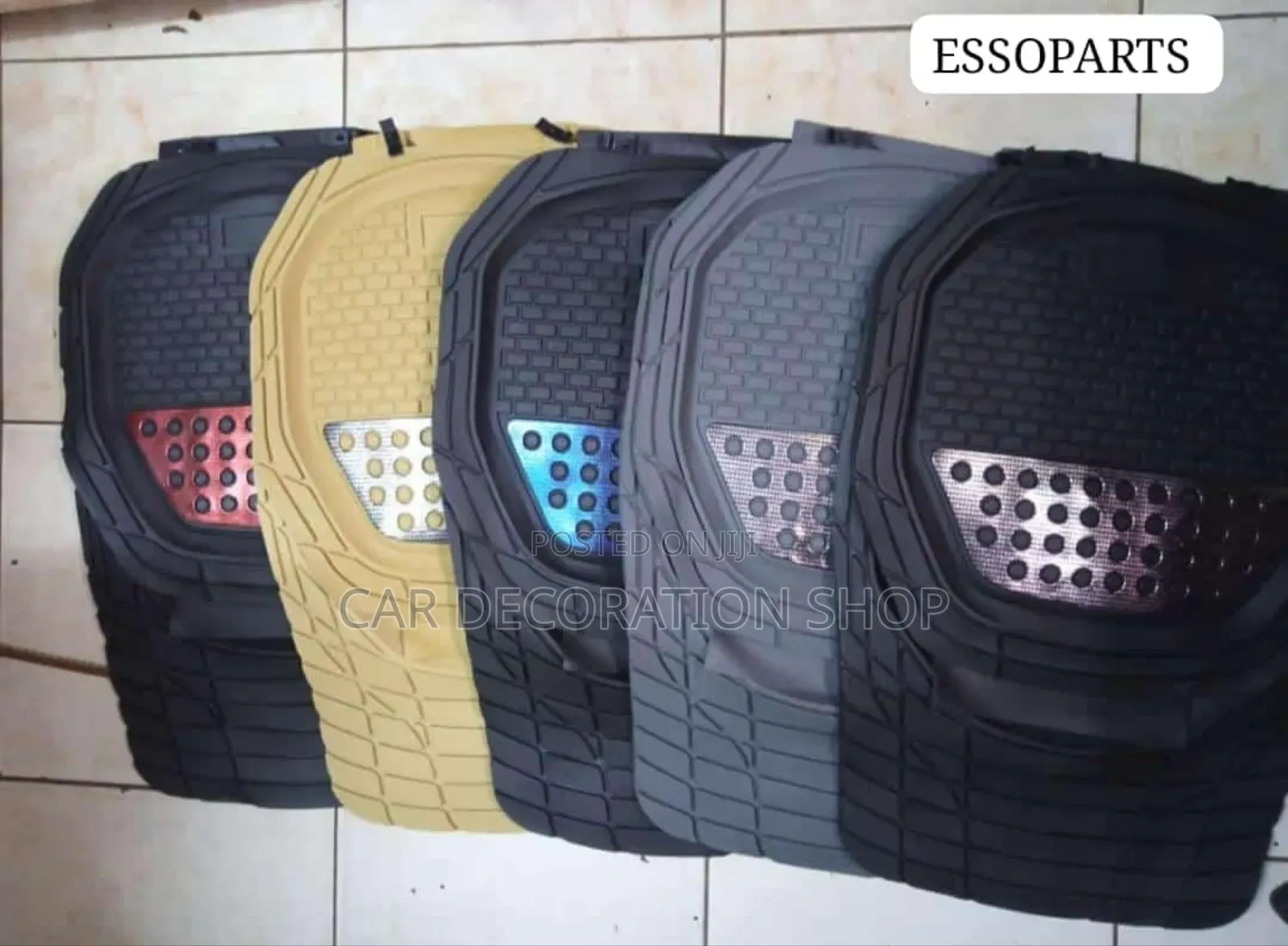 Car Carpet Mats in Baije,Black,Red,Blue 5pc Set