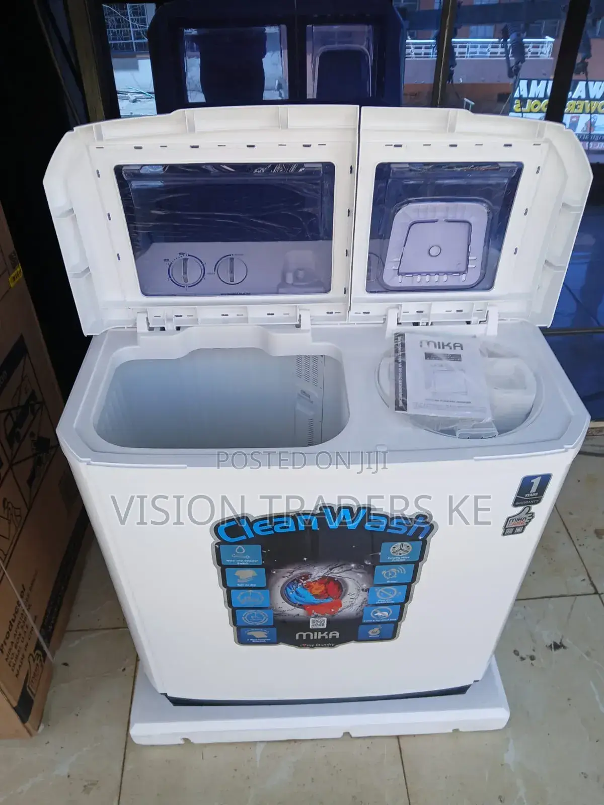 Mika 10kg Twin Tub Washing Machine