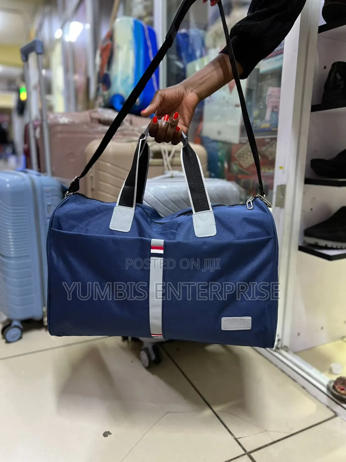 Black Navy Blue Fashion Design Travel -Duffle/Bags