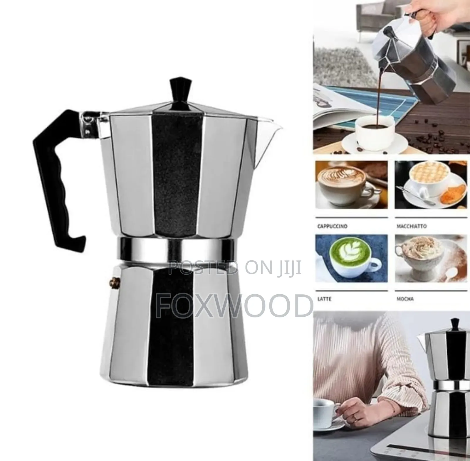 Expresso Coffee Maker Steel 450ml