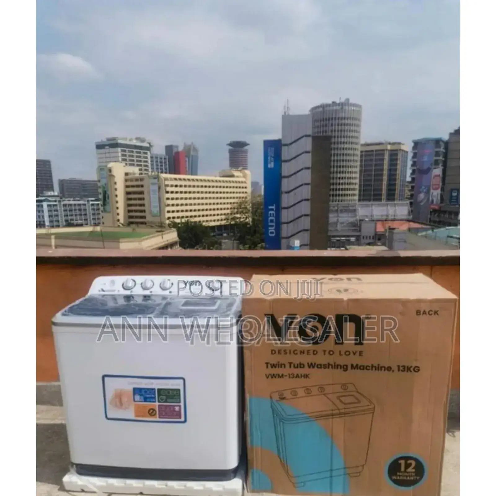 Wash and Spin 13kgs Synix Washing Machine