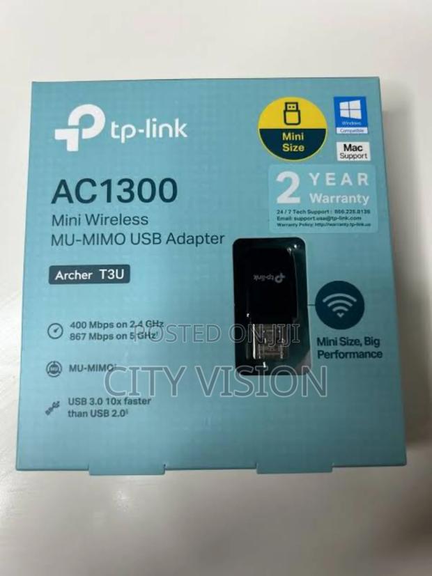Tp-link Ac1300 Mini Wireless Mu-mimo Usb Adapter Archer T3u