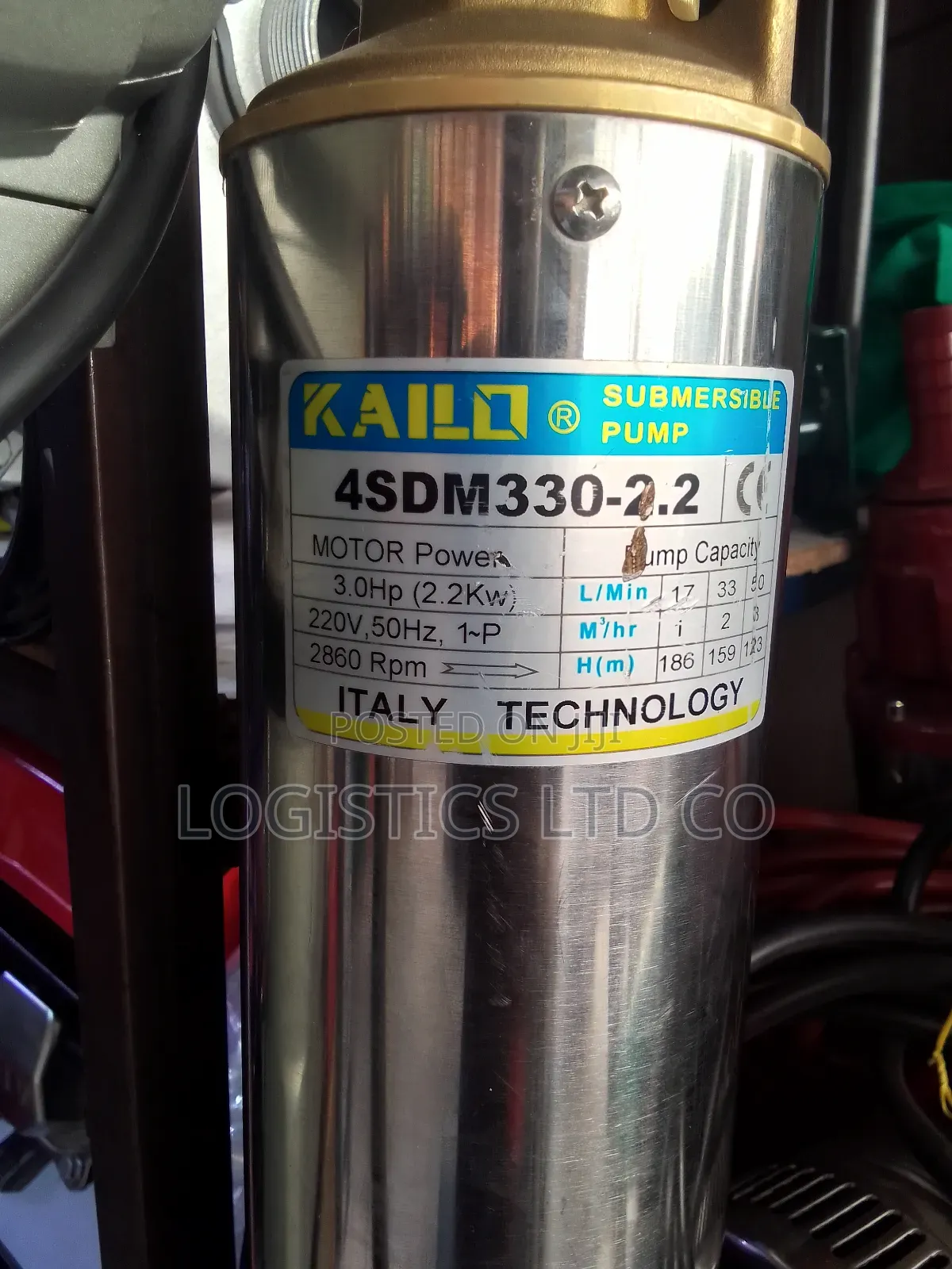 Kailo 3 Hp Submersible Water Pump 2.2kw