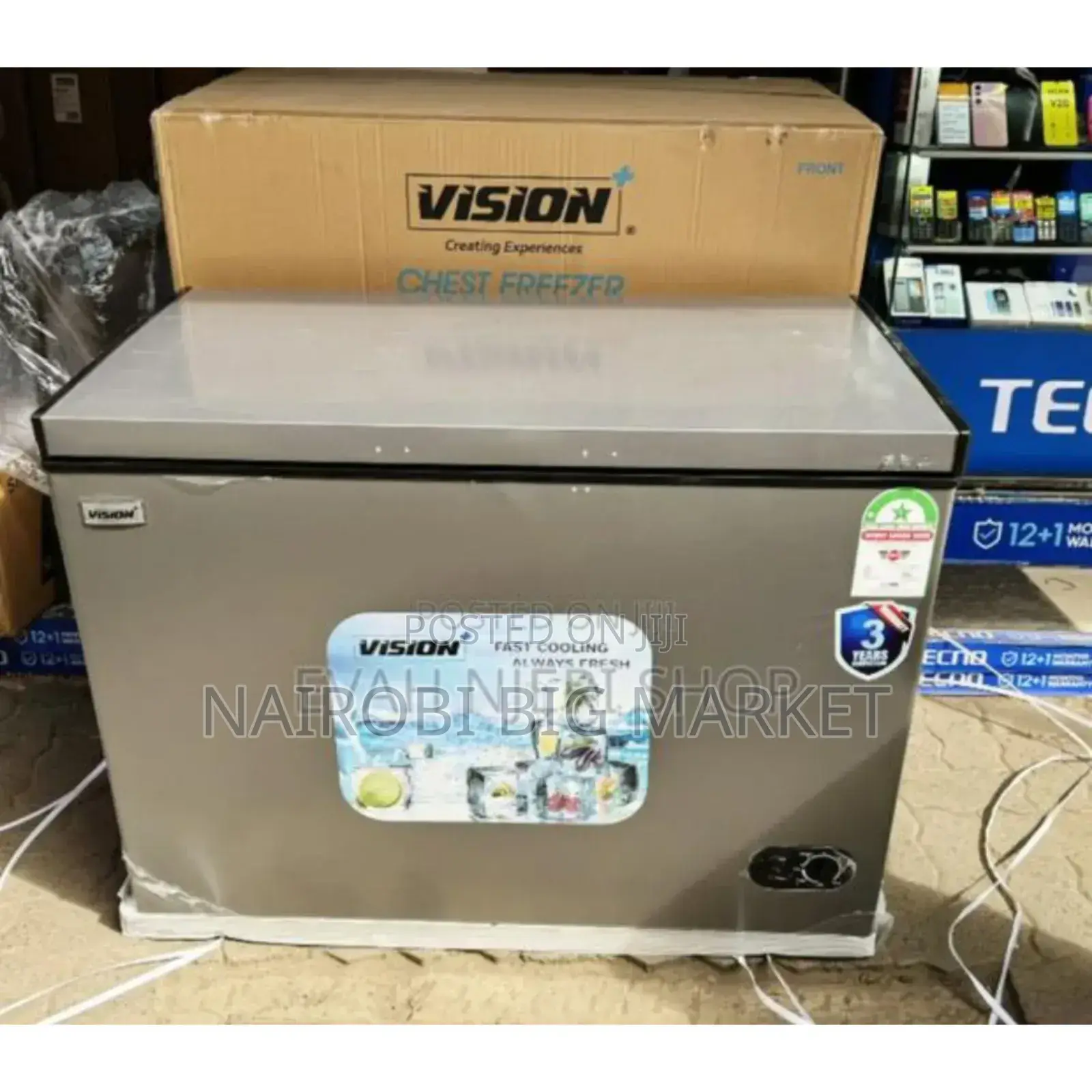 Gray, Commercial 300L Freezer