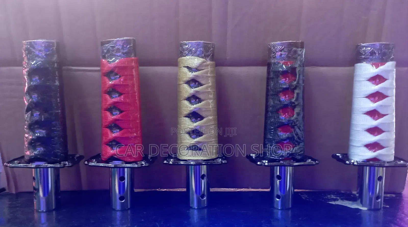 Sword Designed Thread Knitted Gear Shift Knob