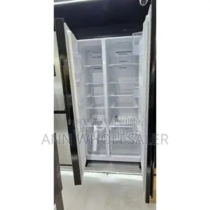 Darksilver, Hisense 508litres Side by Side Refrigerator