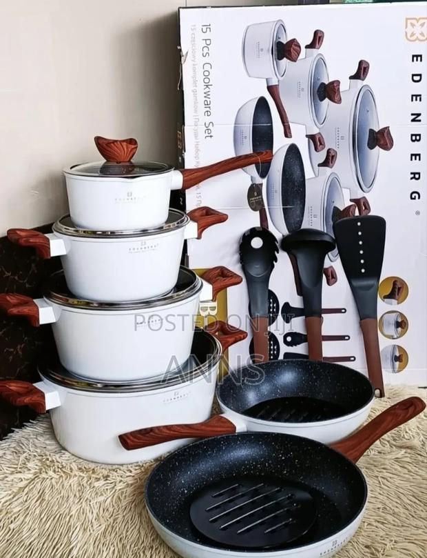 15PIECES Edenberg Non Stick Cookware