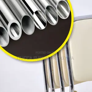 Office Chairs: Midnight Black Steel Mid-Back Chrome Chair
