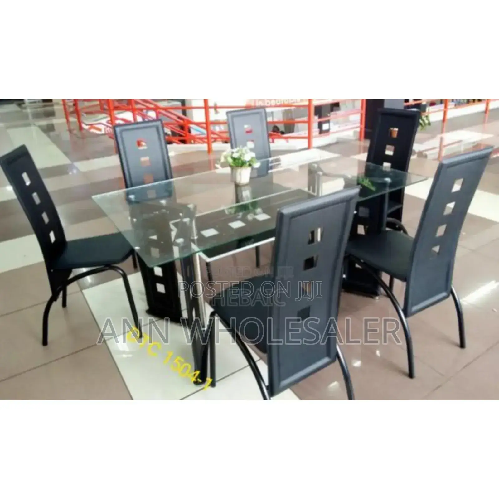 Glass Brand New, 6 Seater Dinning Table
