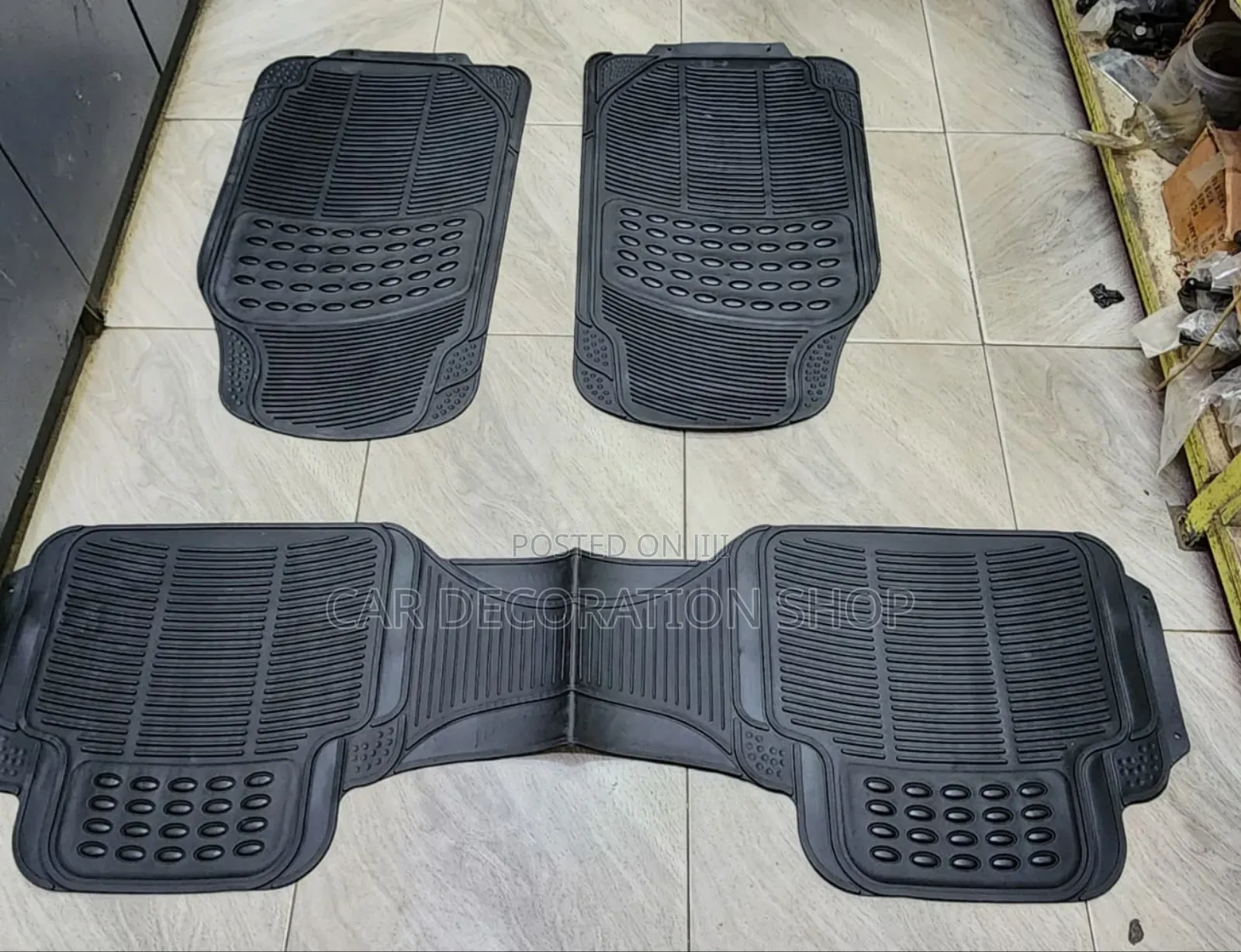 3pc Cojoined Back Car Floor All Weather Mats