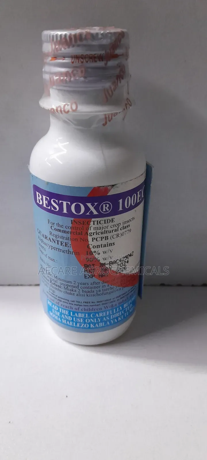 Bestox 100ec Insecticide 50ml, 100ml, And 1LITRE