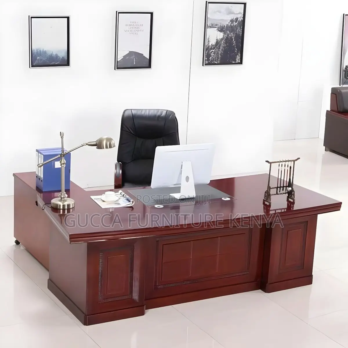 Office Tables:180cm Non-Adjustable Height Executive Desk