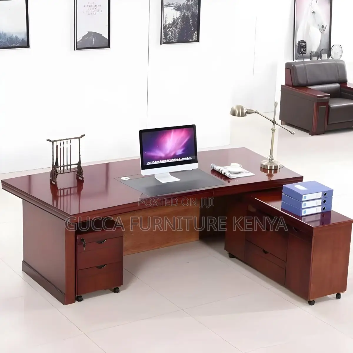 Office Tables:180cm Non-Adjustable Height Executive Desk