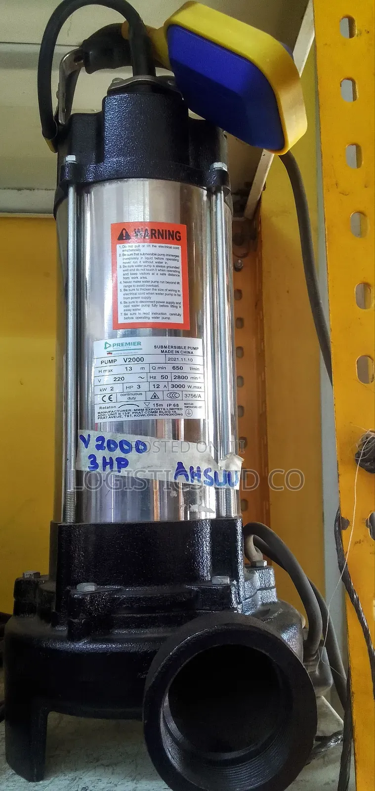 3 Hp Sewage Submersible Pump 2 Kw