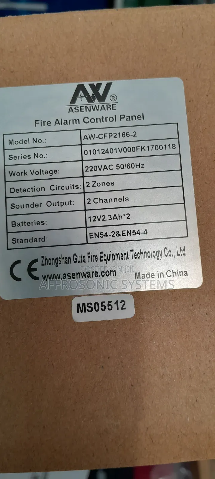 2 Zone Fire Alarm Panel