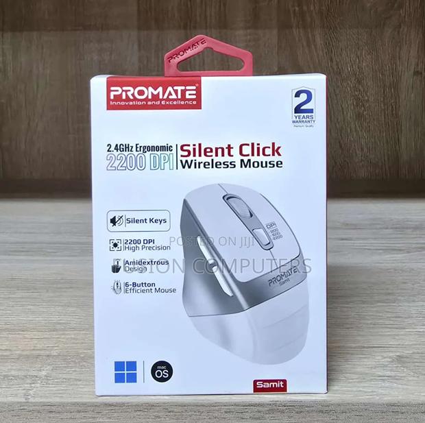 Promate 2200 DPI Silent Click Wireless Optical Mouse