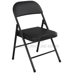 Office Chairs: Folding Armless Non-Adjustable Height Chair