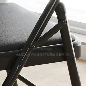 Office Chairs: Folding Armless Non-Adjustable Height Chair